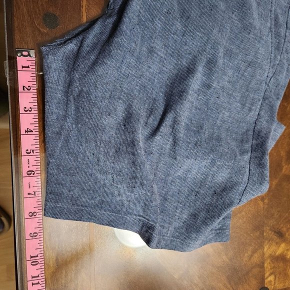 Johnnie O Shorts Mens 38 Blue Linen Cotton Blend Chino Golf Lightweight Gorpcore - Picture 8 of 11